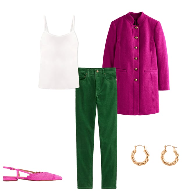 Hamilton Textured Coat-Vibrant Plum | Boden USA