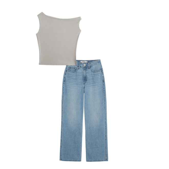 Asymmetrical Off-the-Shoulder Top