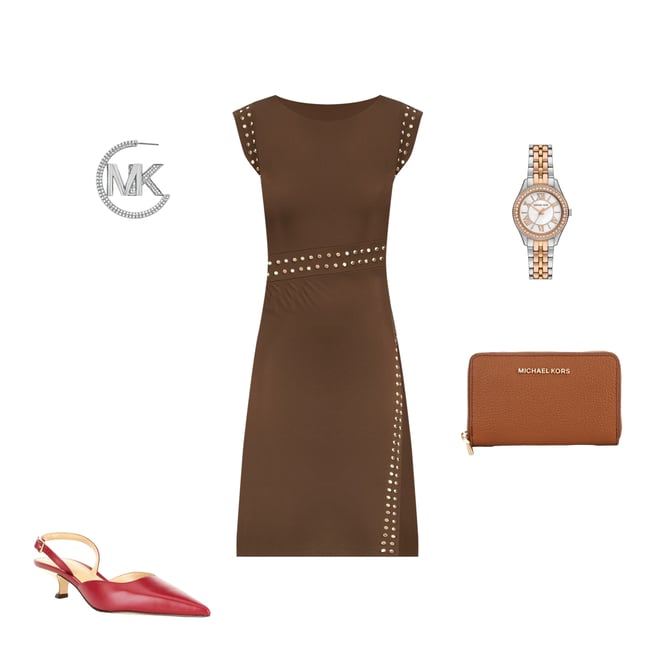 Michael kors studded sheath dress online