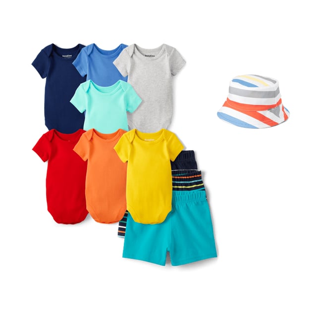 1st bundle featuring 2 items which compliment Baby Boys Striped Reversible Bucket Hat