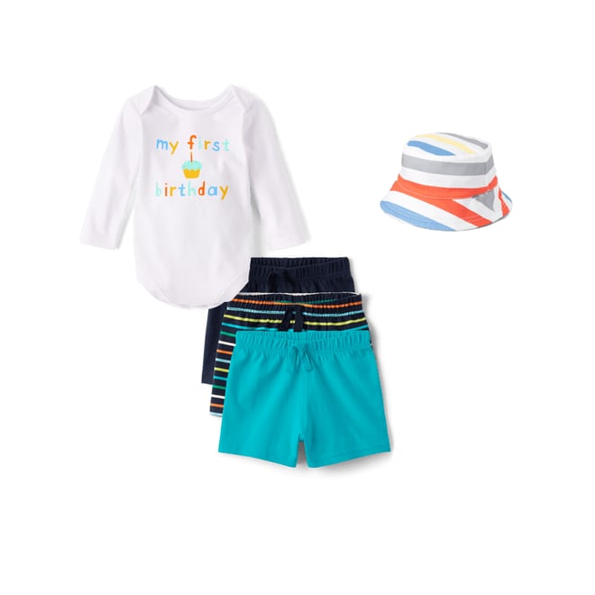 6th bundle featuring 2 items which compliment Baby Boys Striped Reversible Bucket Hat