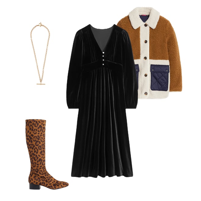 3rd bundle featuring 3 items which compliment Jocelyn Velvet Tea Dress