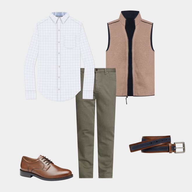 2nd bundle featuring 4 items which compliment Reversible Channel Quilted Vest