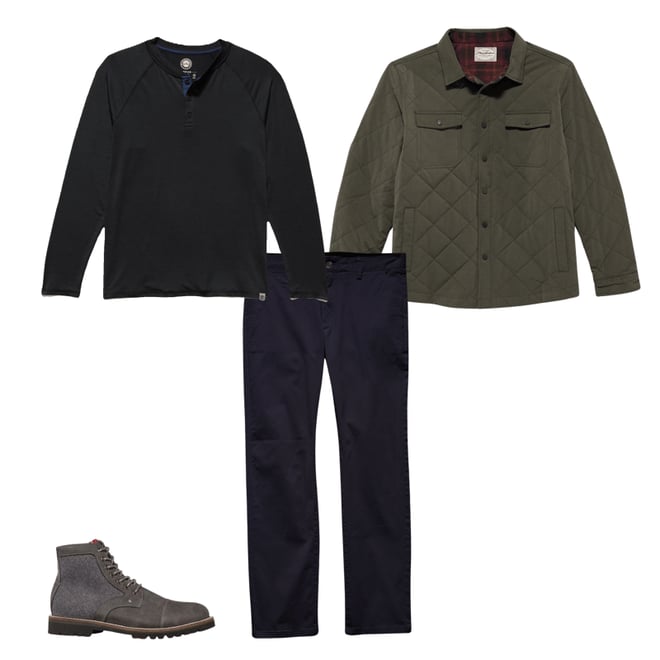 2nd bundle featuring 3 items which compliment  Madeflex Recruit Henley - Charcoal Heather