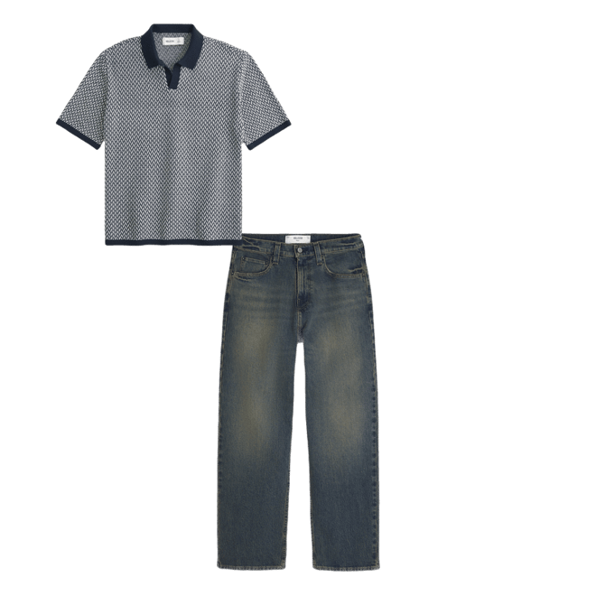 Dark Wash Baggy Jeans