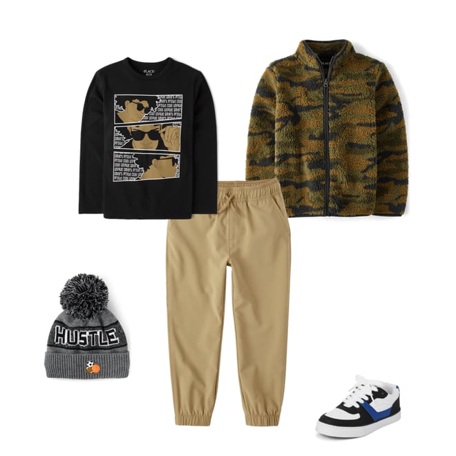 3rd bundle featuring 4 items which compliment Boys Quick Dry Pull On Jogger Pants