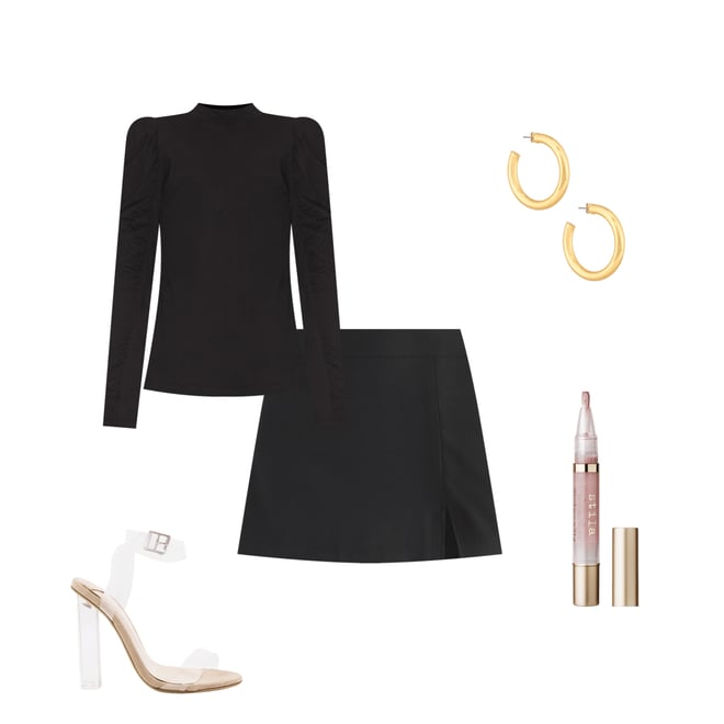 4th bundle featuring 4 items which compliment Shirred Sleeve Turtleneck Top