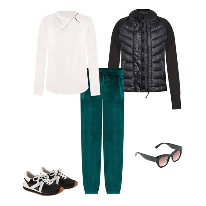Lou Grey Signaturesoft Zip Neck Sweatshirt