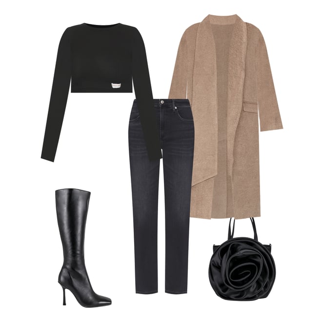 1st bundle featuring 4 items which compliment Havana Heeled Boot
