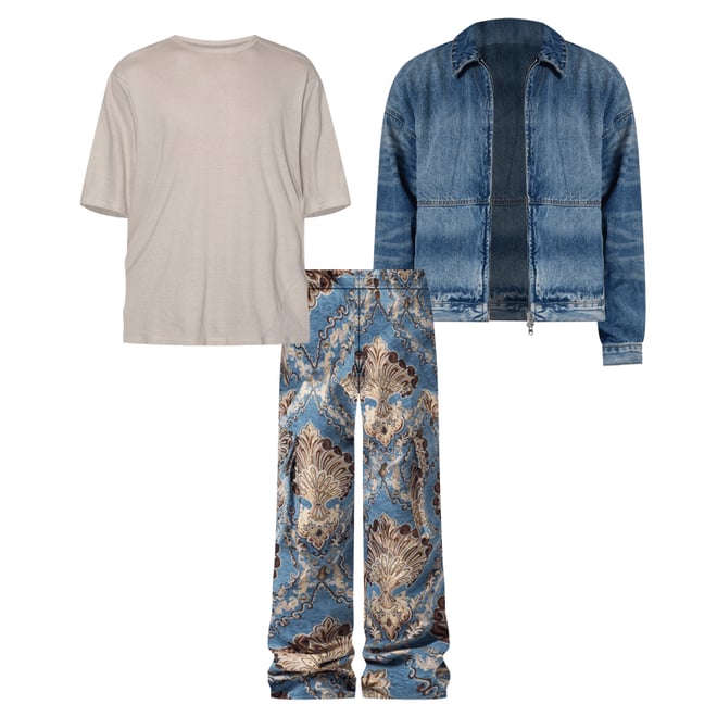 VD CRUSHED NYLON TRACK PANTS