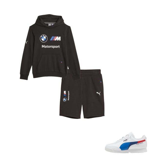 BMW M Motorsport Big Kids Essentials Sweatshirt PUMA