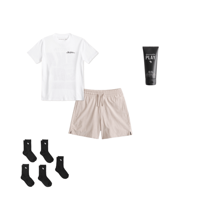 a&f hybrid shorts