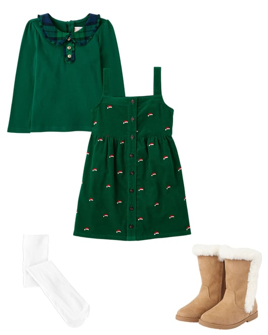 2nd bundle featuring 3 items which compliment Girls Plaid Collar Top