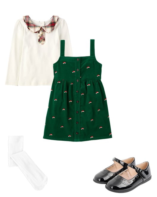 10th bundle featuring 3 items which compliment Girls Perforated Mary Jane Flats