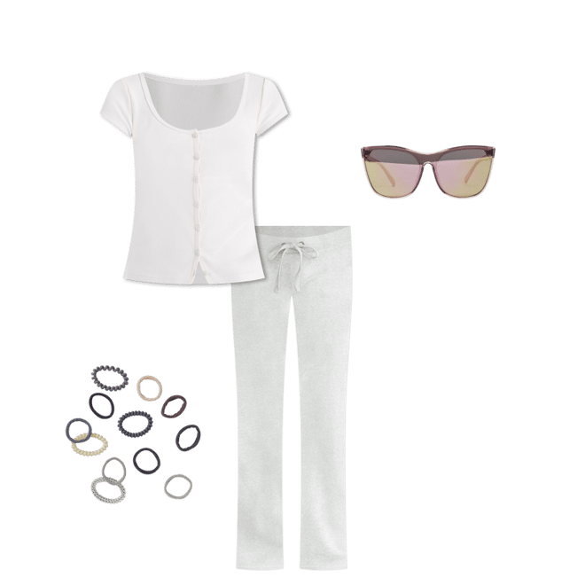 Solid Fit & Flare Sweatpants