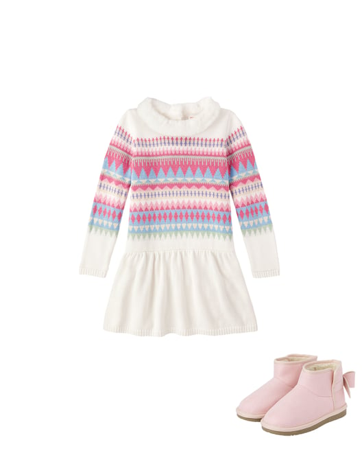 Gymboree fair isle sweater dress best sale