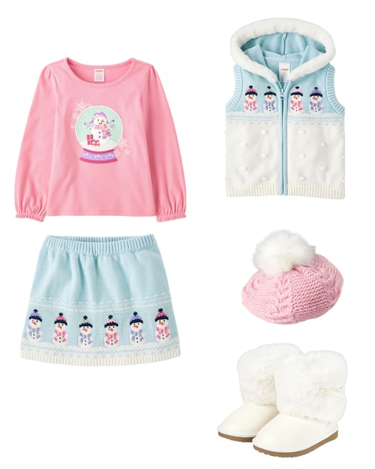 4th bundle featuring 4 items which compliment Girls Cable Knit Beret