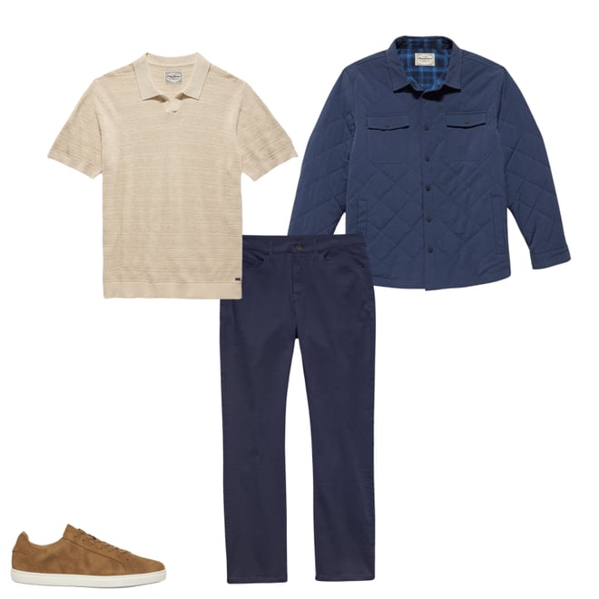 1st bundle featuring 3 items which compliment Wallburg 5-Pocket Pants - Oakland Slim Fit - Navy
