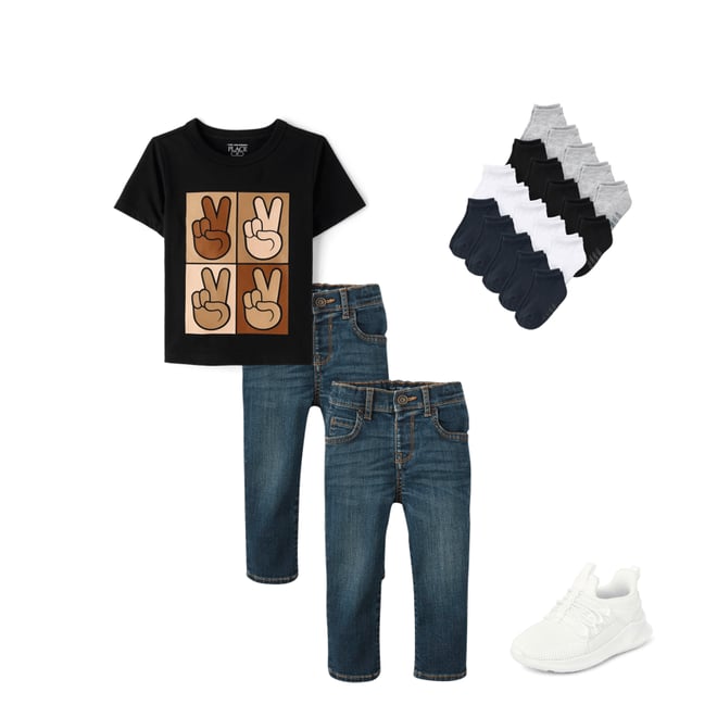 5th bundle featuring 3 items which compliment Toddler Boys Running Sneakers