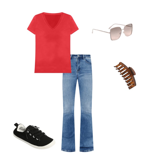 24/7 Dawson V Neck Tee