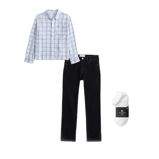 long-sleeve linen-blend icon shirt