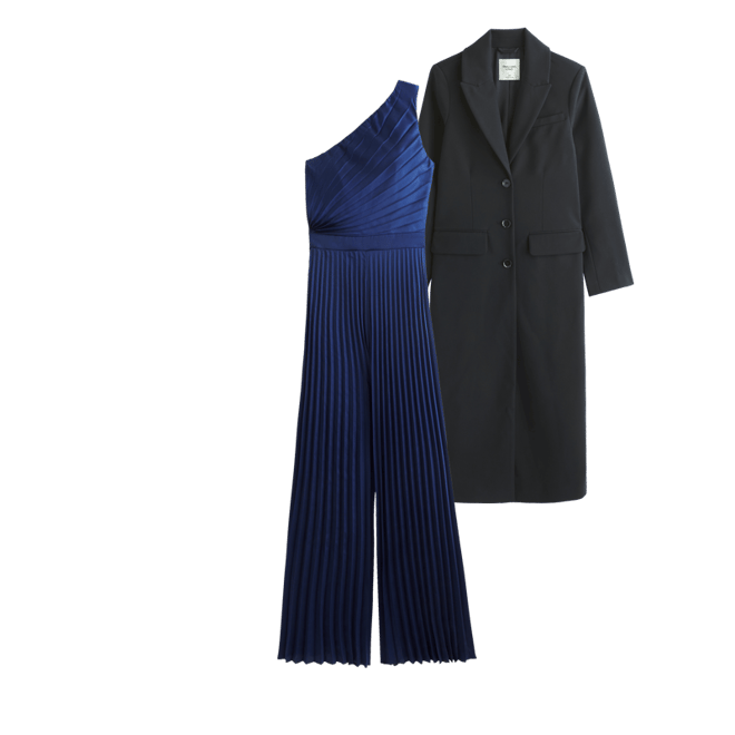 The A&F Giselle Pleated One-Shoulder Jumpsuit