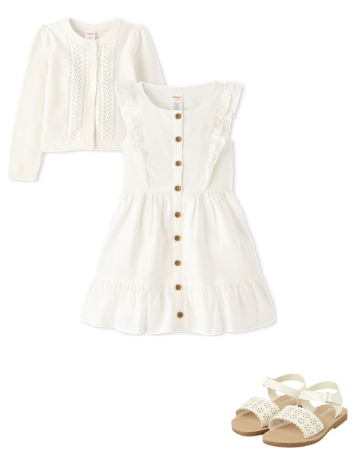 Girls Easter Egg Poplin Ruffle Skort - Spring Celebrations