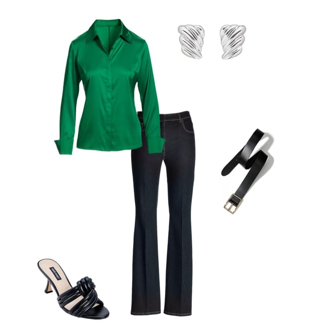 Sophia Button-Up Charmeuse Blouse Imperial Purple