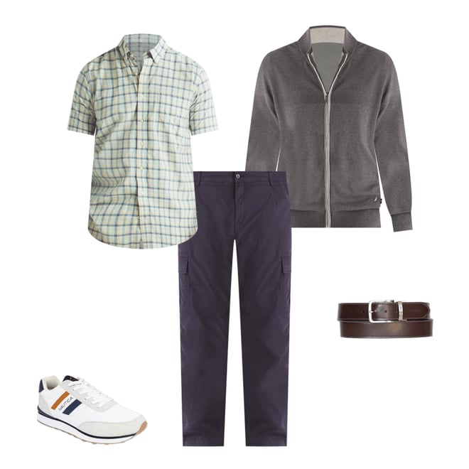 Big & Tall Plaid Short-Sleeve Shirt