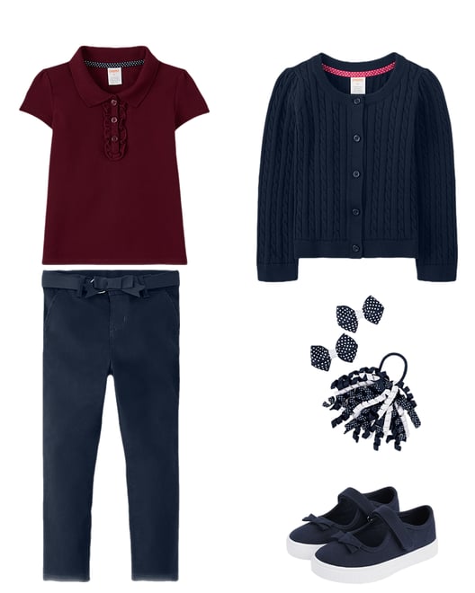 4th bundle featuring 4 items which compliment Girls Dot Curly Hair Set