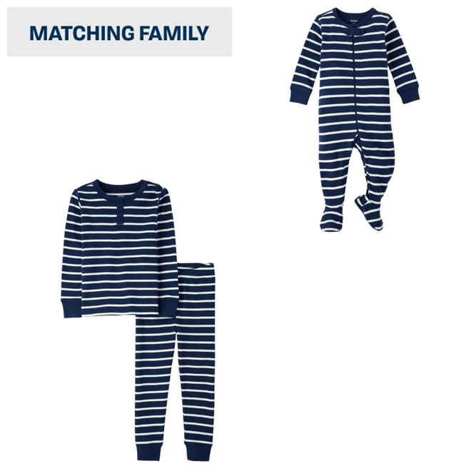 1st bundle featuring 1 items which compliment Kids Striped Snug Fit Cotton Pajamas