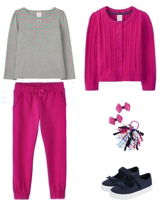 4th bundle featuring 4 items which compliment Girls Dot Curly Hair Set