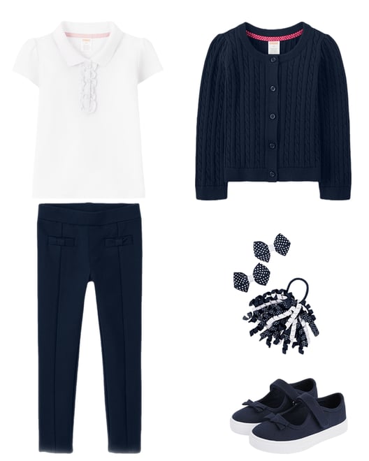 3rd bundle featuring 4 items which compliment Girls Dot Curly Hair Set