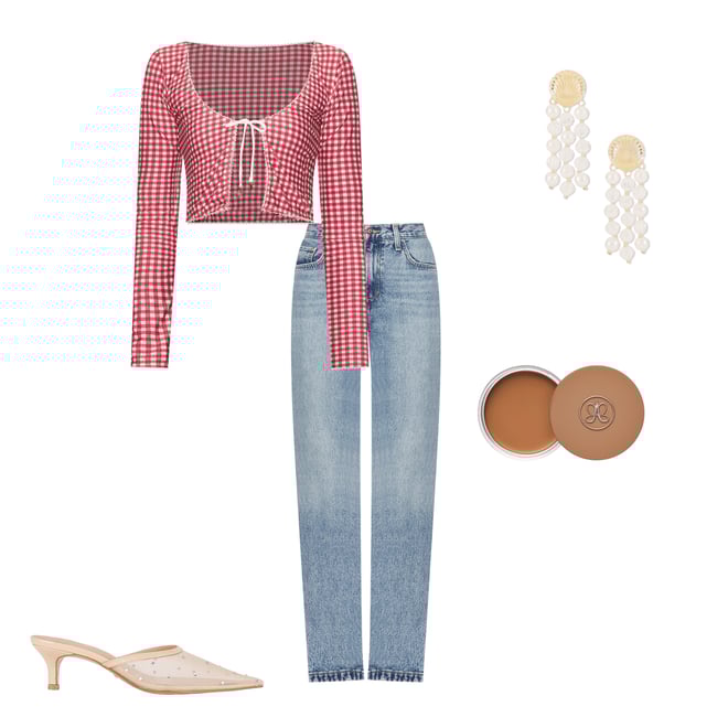 2nd bundle featuring 4 items which compliment Cardigan With Picot Trim