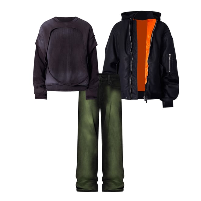 Oversized Hooded Bomber Jacket - Black | mnml | shop now
