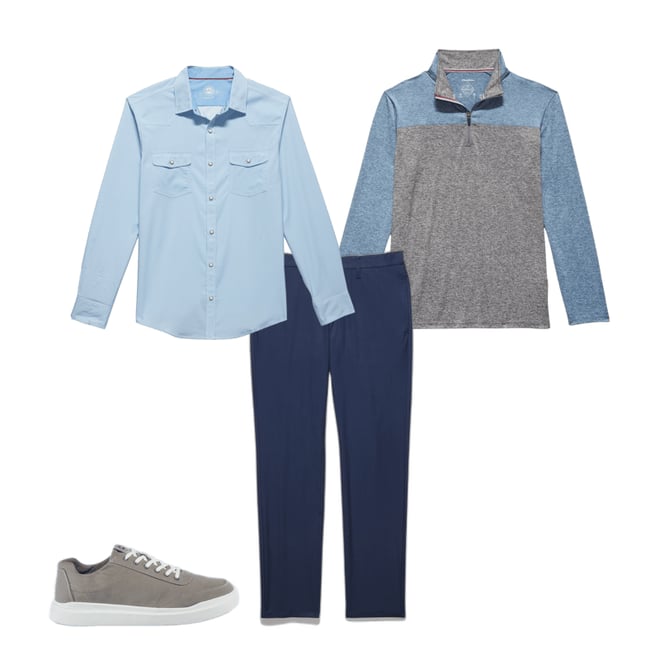 3rd bundle featuring 3 items which compliment  Madeflex Upf Performance Western Shirt - Light Blue/White