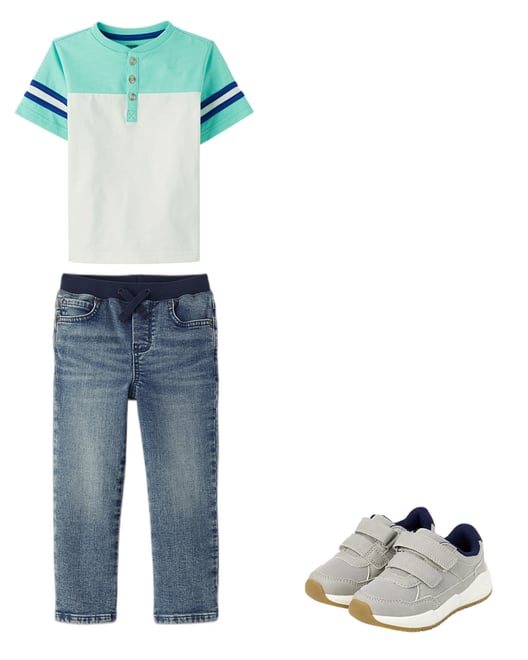 2nd bundle featuring 2 items which compliment Boys Pull On Straight Jeans