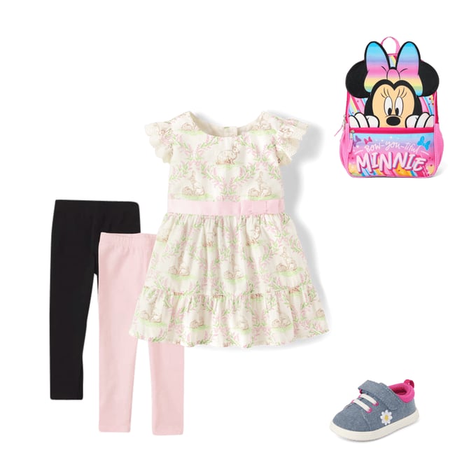 5th bundle featuring 3 items which compliment Toddler Girls Minnie Mouse Backpack