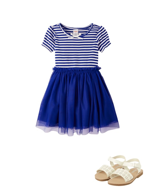 2nd bundle featuring 1 items which compliment Girls Striped Fit And Flare Dress