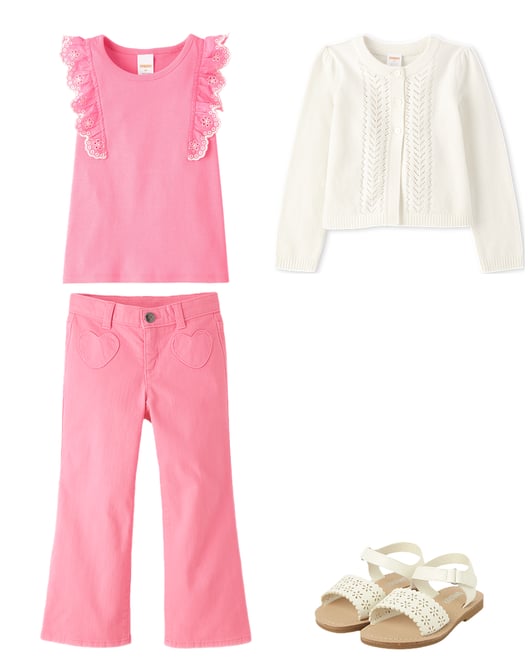 1st bundle featuring 3 items which compliment Girls Heart Wide Leg Pants