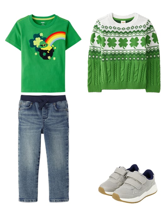 Boys Long Sleeve Cable Knit Turtleneck Sweater - All Dressed Up - GREEN