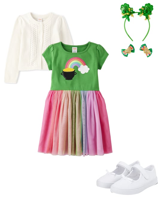 3rd bundle featuring 3 items which compliment Girls Pointelle Cardigan