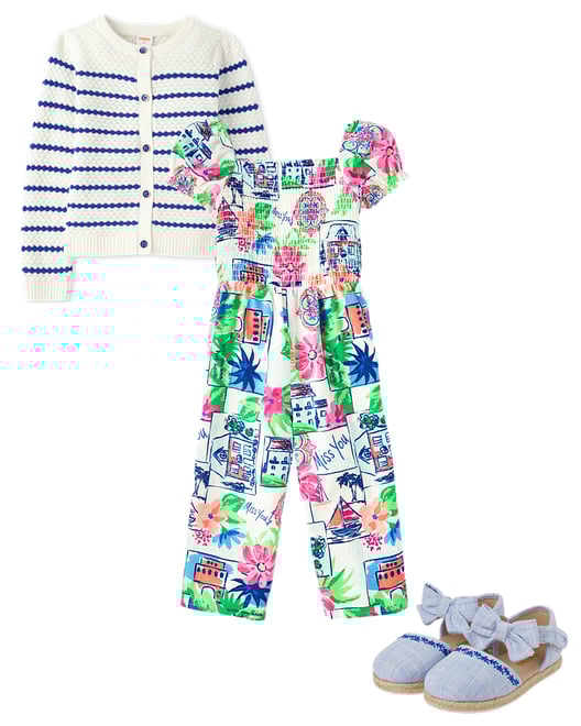1st bundle featuring 2 items which compliment Girls Striped Cardigan