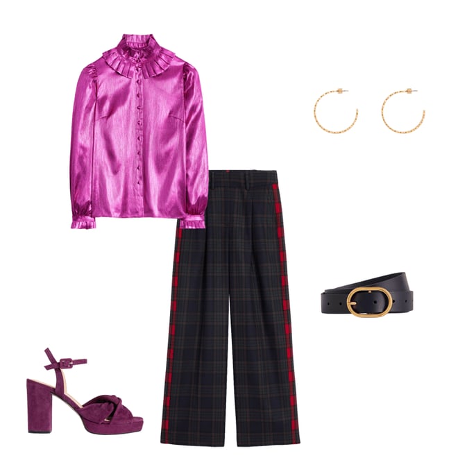 6th bundle featuring 4 items which compliment Chiswick Wool Blend Pants