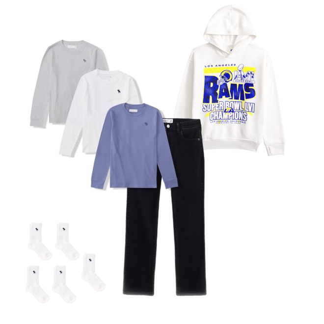 los angeles rams graphic popover hoodie