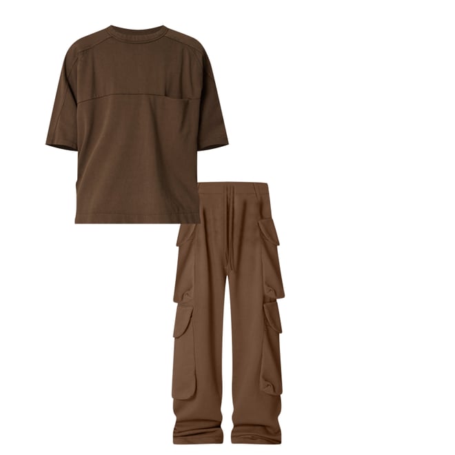 Side Cargo Pocket Sweatpants - Olive | mnml | shop now