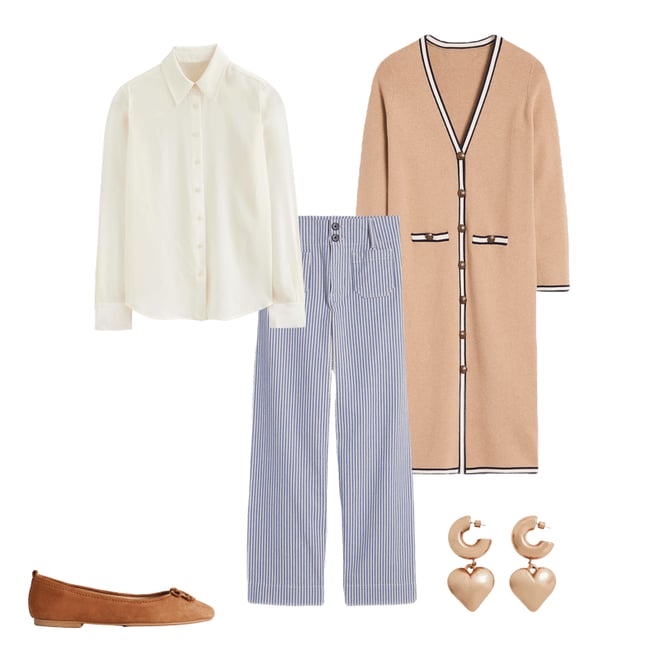 6th bundle featuring 4 items which compliment Sienna Silk Shirt-Ivory