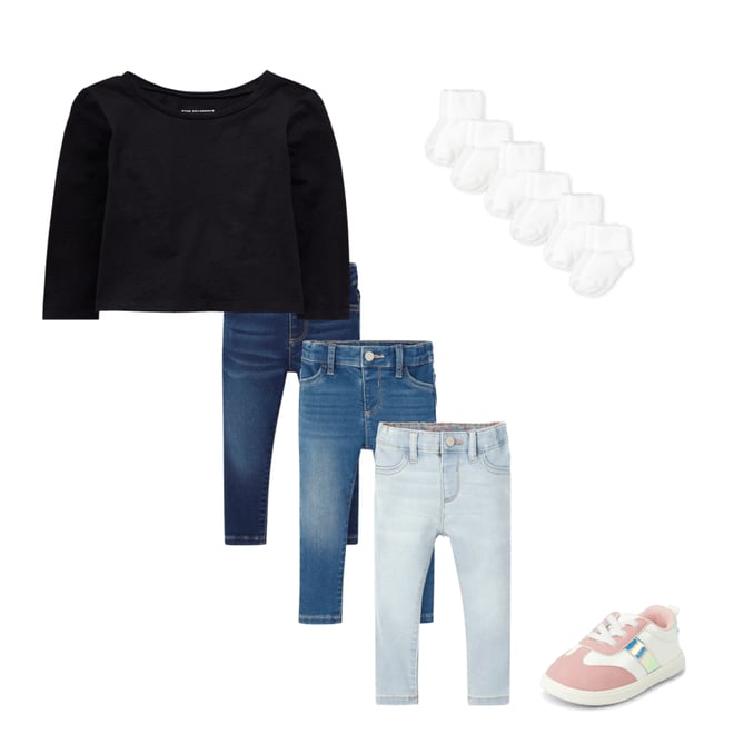 2nd bundle featuring 3 items which compliment Baby and Toddler Girls Tee Shirt