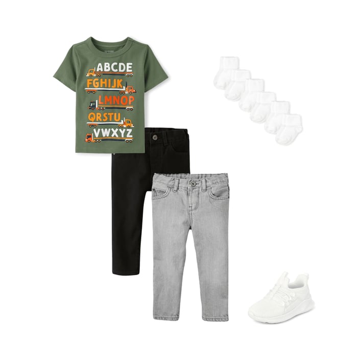 8th bundle featuring 3 items which compliment Toddler Boys Running Sneakers