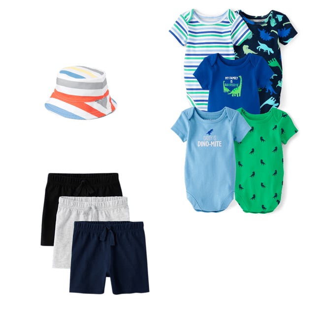 8th bundle featuring 2 items which compliment Baby Boys Striped Reversible Bucket Hat